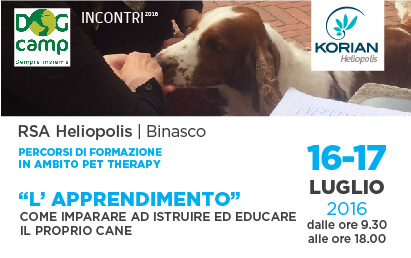 Percorsi di formazione in ambito Pet Therapy: L'APPRENDIMENTO