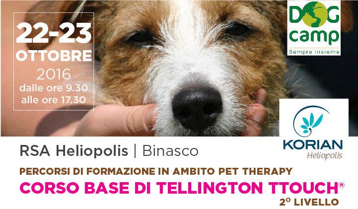 Pet Therapy: corso base di Tellington Ttouch