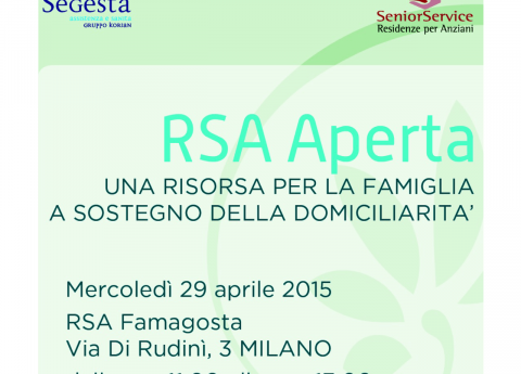 RSA APERTA: UNA RISORSA PER LA FAMIGLIA A SOSTEGNO DELLA DOMICILIARITA’