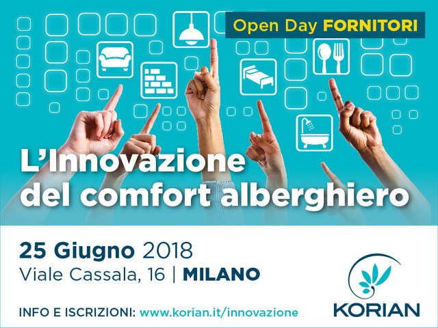 L’Innovazione del comfort alberghiero: Open Day Fornitori