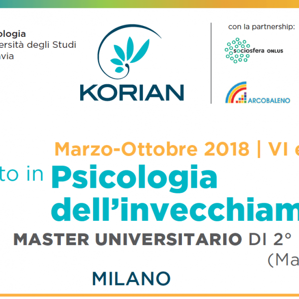 Al via la VI edizione del Master in “Esperto in psicologia dell’invecchiamento”