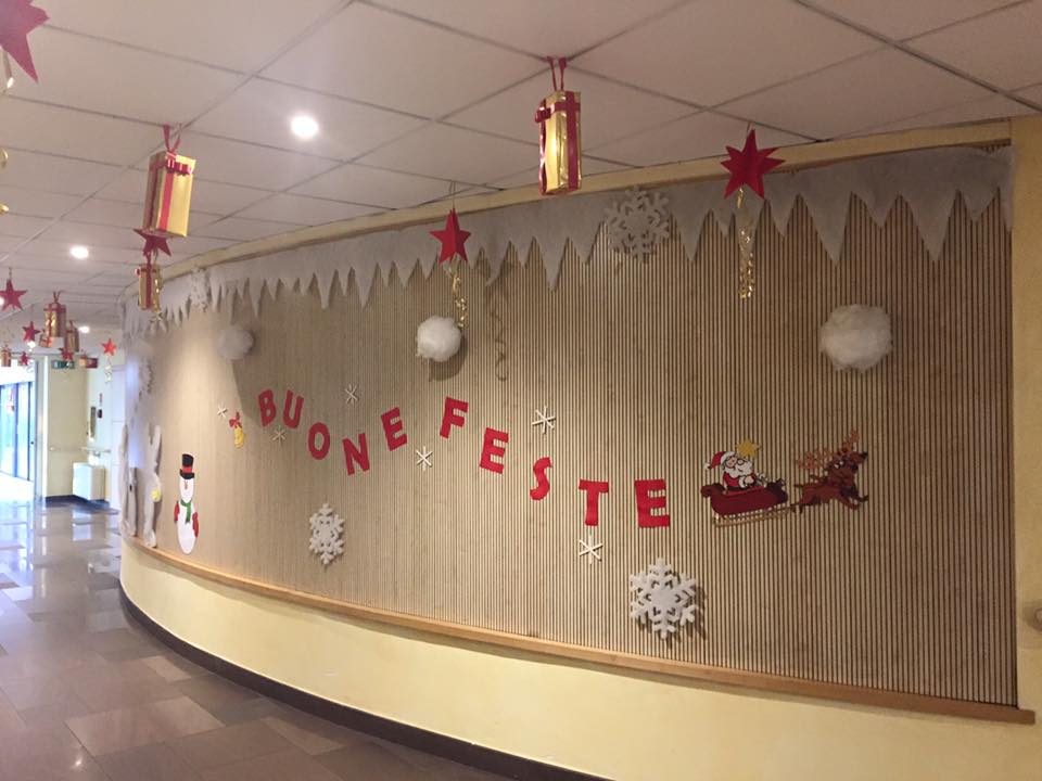 RSA Saccardo Milano addobbi natale casa riposo