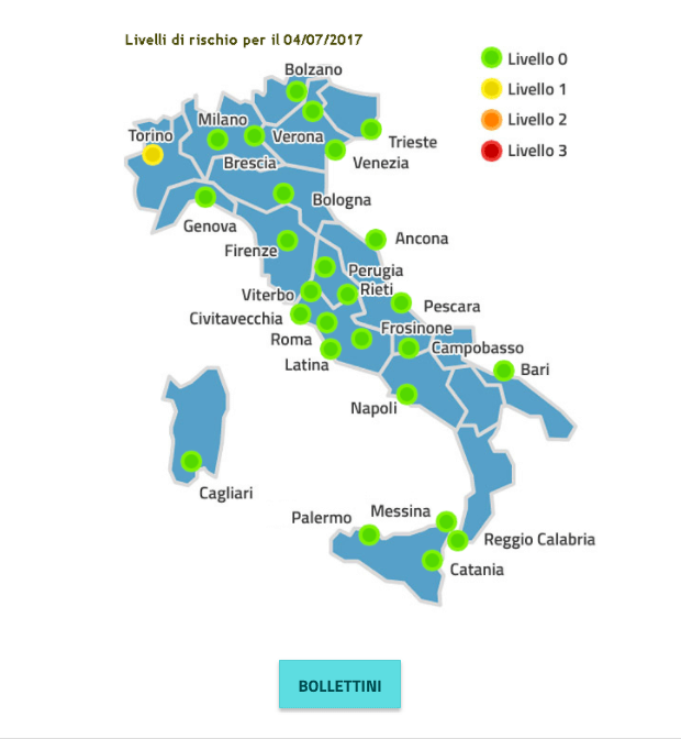 emergenza caldo anziani bollettini ministero