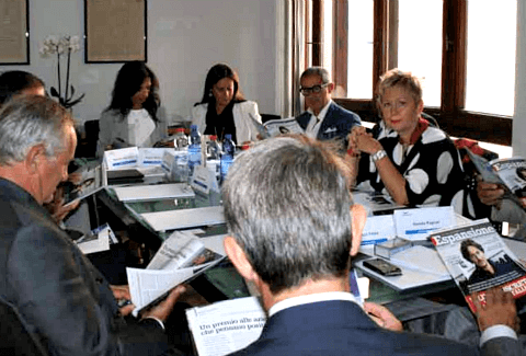 La Dott.ssa Mariuccia Rossini alla tavola rotonda su tecnologia e innovazione