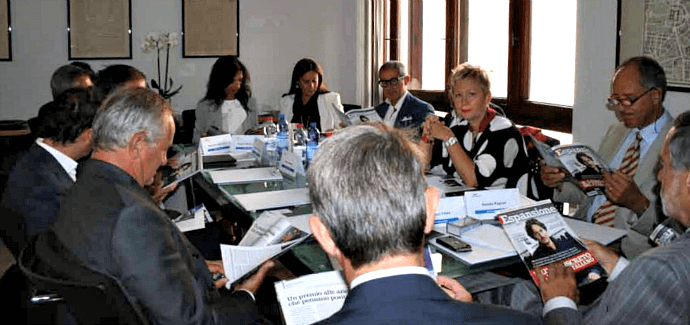 La Dott.ssa Mariuccia Rossini alla tavola rotonda su tecnologia e innovazione