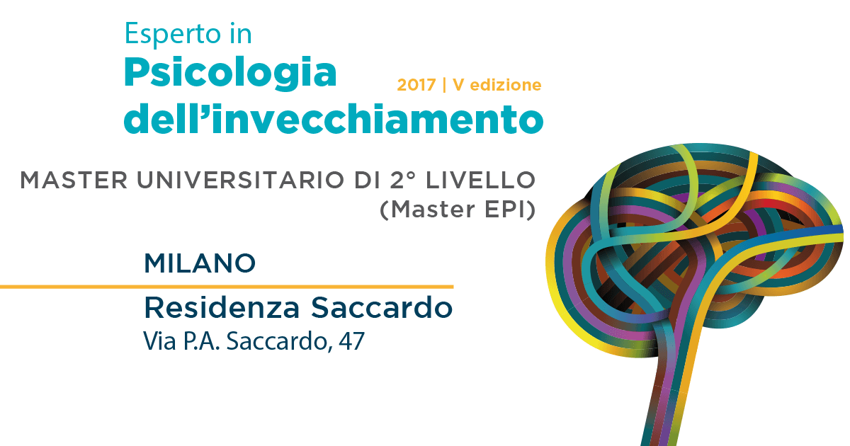 Master in “Esperto in psicologia dell’invecchiamento”: V edizione