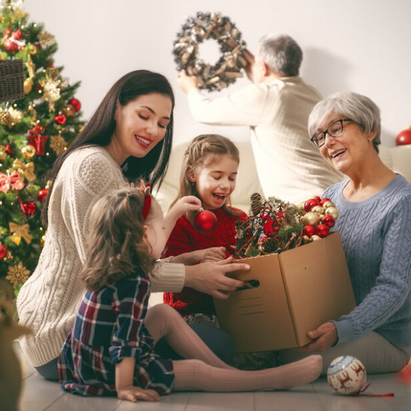 Natale in famiglia con i nonni