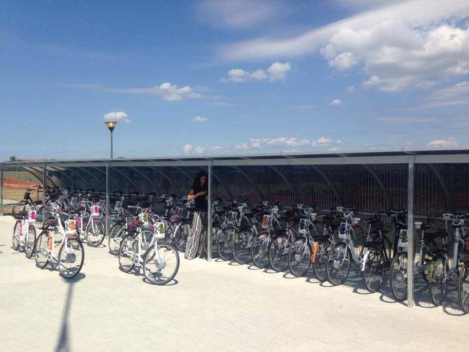 In bici per l'Ospedale Cisanello a Pisa