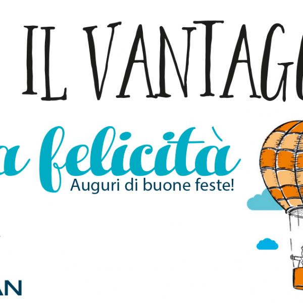 Il vantaggio è la felicità – Auguri di buone feste!